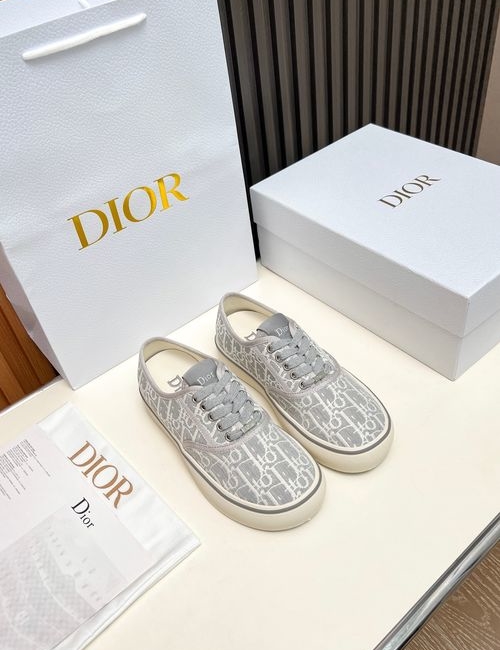 Christian Dior CD Embroidered Fabric Casual Shoes