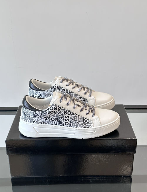 Hugo Boss Sneakers With Leather Upper And Rubber Outsole