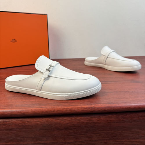 Hermes Mix Mule Shoes With H Buckle