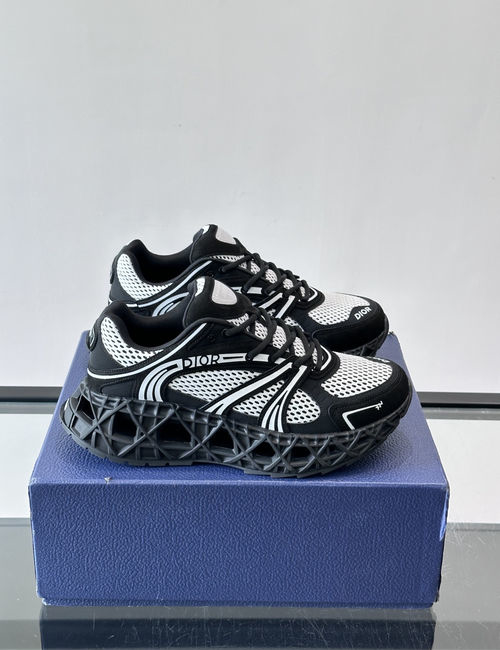 Christian Dior CD B35 Retro Chunky Sneakers With Leather Upper
