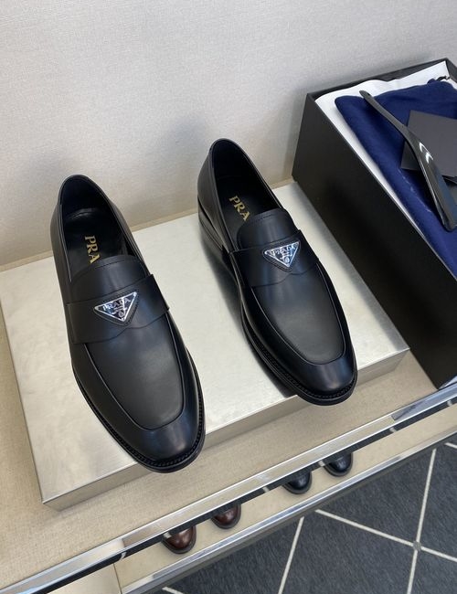 Prada Formal Leather Shoes Cowhide Leather Outsole