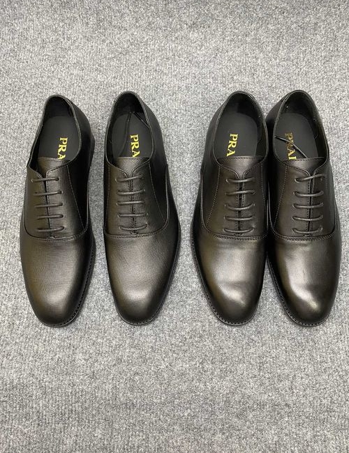 Prada Leather Shoes Cowhide Lining Leather Outsole