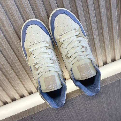 Christian Dior CD B57 Oblique Printed Leather Sneakers