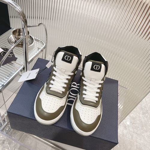 Christian Dior CD B27 High-top Leather Casual Sneakers