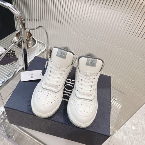 Christian Dior CD B27 High-top Leather Casual Sneakers