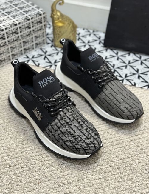 Hugo Boss Breathable Fabric Casual Sneakers With Perfect Last