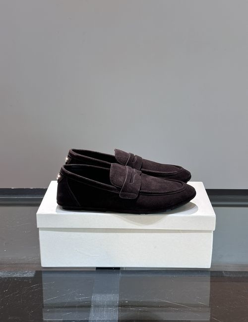 Dolce & Gabbana DG Cowhide Loafers With Anti-slip Rubber Sole
