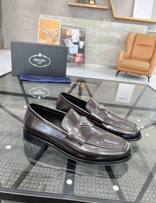 Prada Leather Shoes Cowhide Original Sole