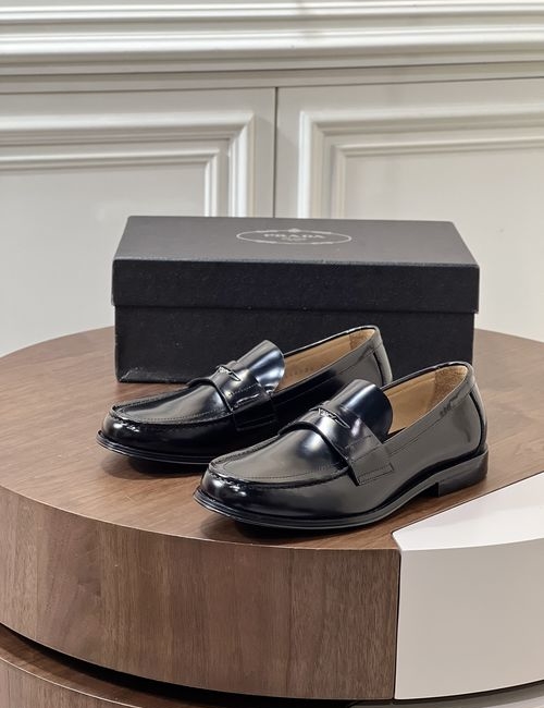Prada Patent Leather Loafer Shoes
