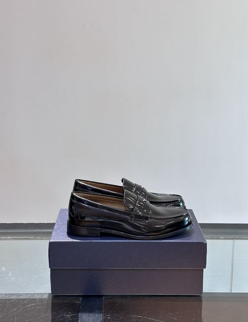Prada Classic Formal Casual Leather Sole Leather Shoes