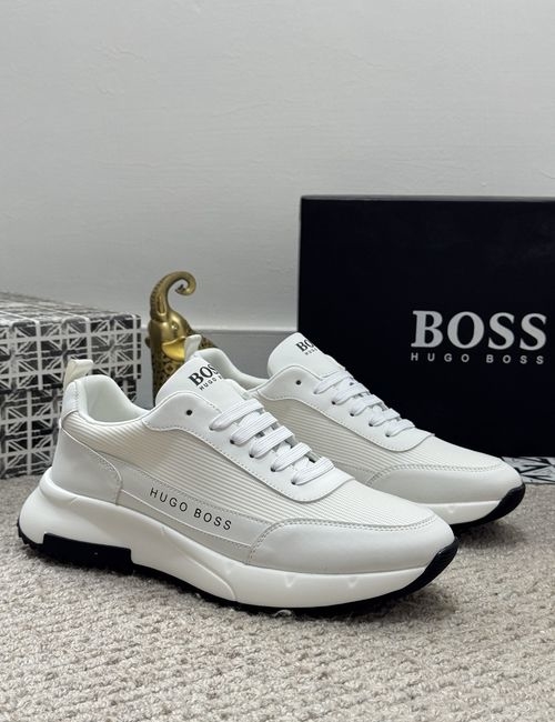 Hugo Boss Sneakers With Breathable Mesh Lining And Classic Design