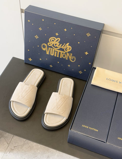Louis Vuitton LV Waterfront Sandals With Monogram Pattern