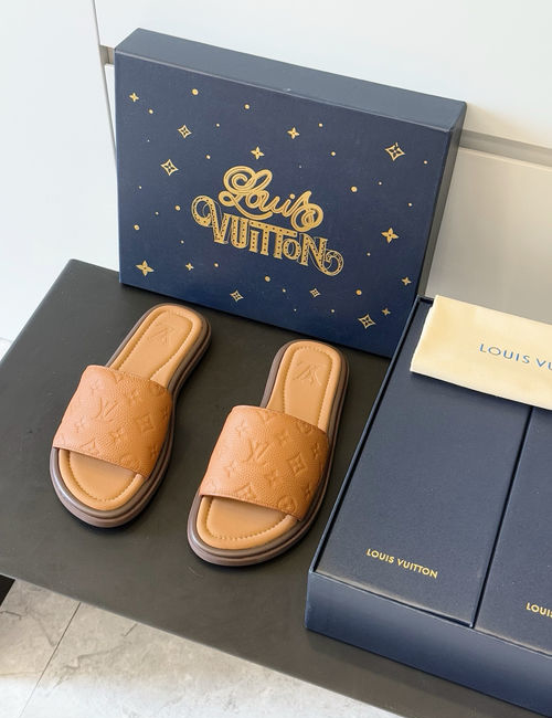 Louis Vuitton LV Waterfront Sandals With Monogram Pattern