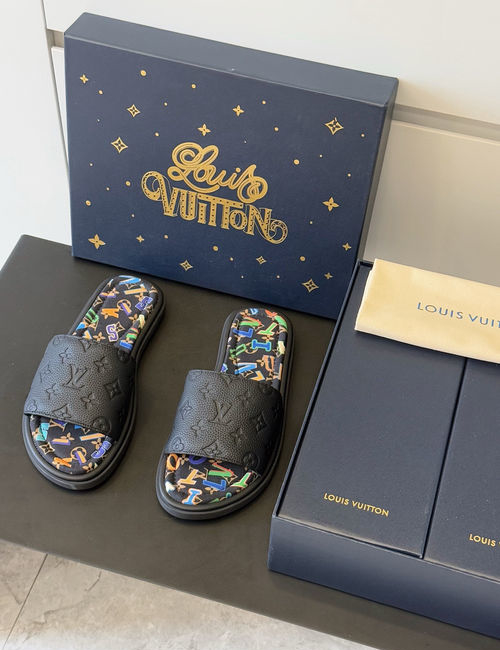 Louis Vuitton LV Waterfront Sandals With Monogram Pattern