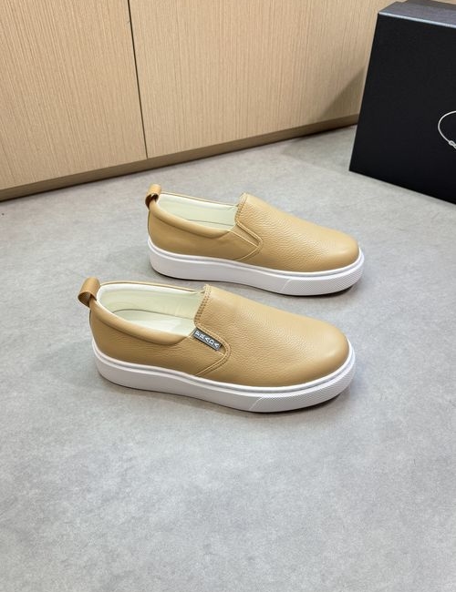 Prada Grained Calfskin Slip-On Skate Shoes