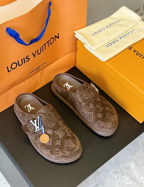 Louis Vuitton LV Birken-style Slippers With Logo Hardware
