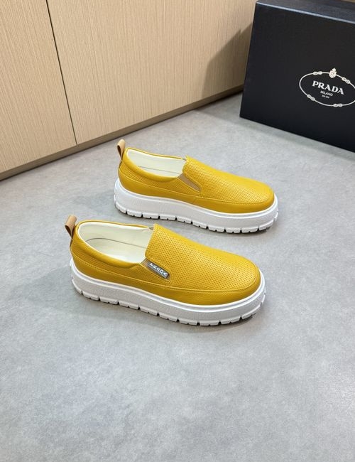 Prada Slip-on Casual Leather Sports Shoes