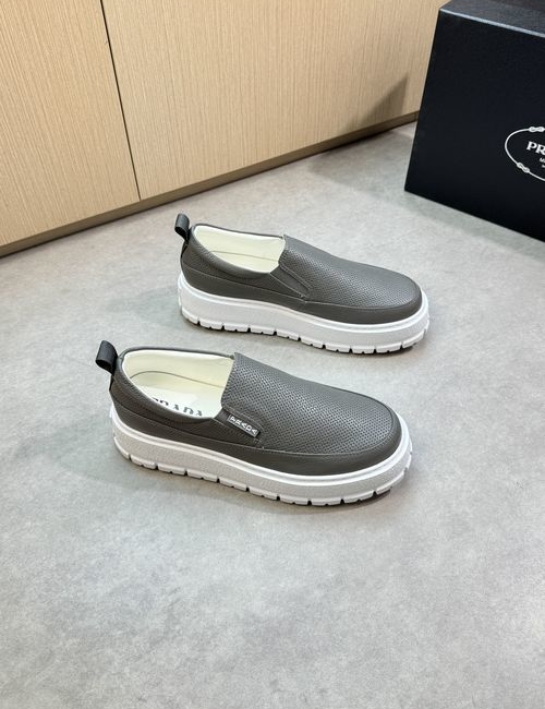 Prada Slip-on Casual Leather Sports Shoes