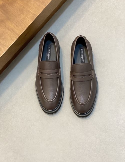 Dolce & Gabbana DG Patent Leather Loafer Business Casual Shoes