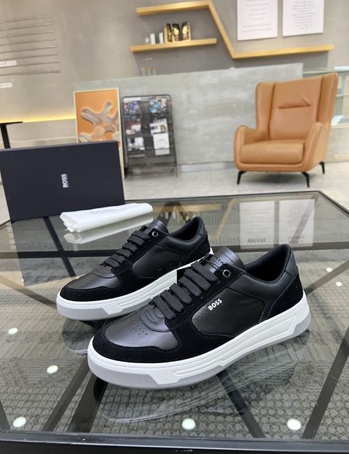 Hugo Boss Premium Leather Upper Casual Sneakers