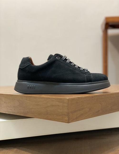 Hugo Boss Suede Leather Casual Sneakers With Comfort