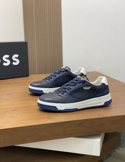 Hugo Boss Cowhide Stitched Casual Sports Shoes