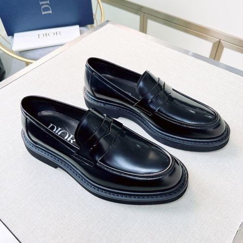 Christian Dior CD Genuine Leather Formal Dress Shoes