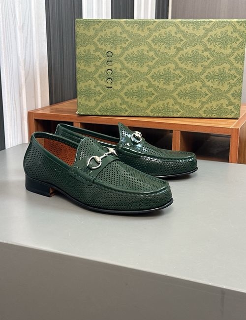 Gucci Formal Casual Leather Shoes Leather Sole