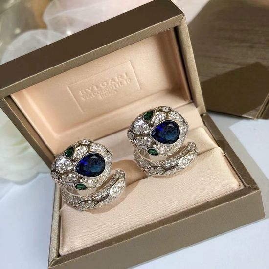 Bvlgari Sapphire Snake Shape Diamond Ring
