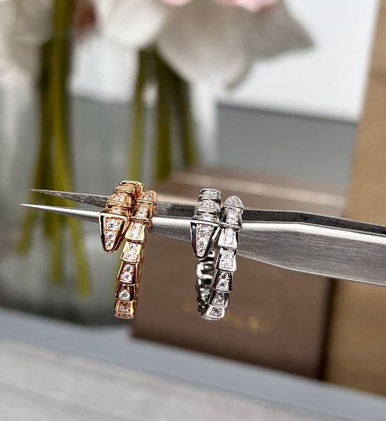 Bvlgari Slim Snake Shape Design Ring