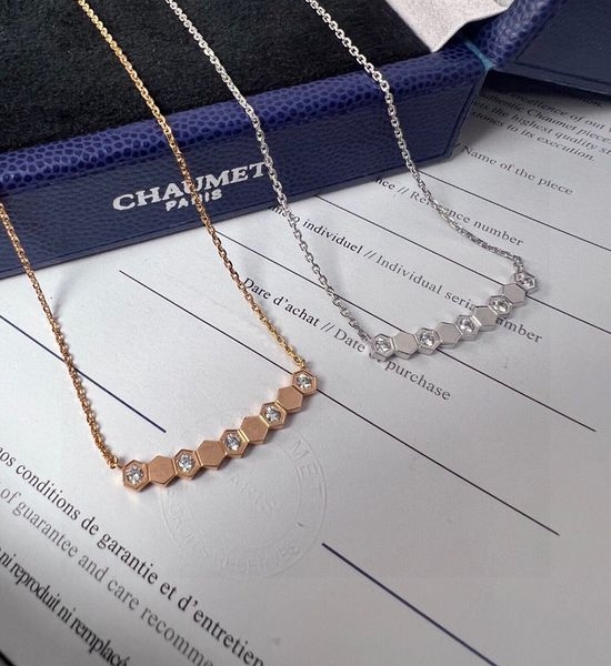 CHAUMET Honeycomb Reversible Zircon Necklace