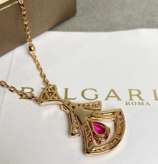 Bvlgari Ruby Pendant Elegant Necklace