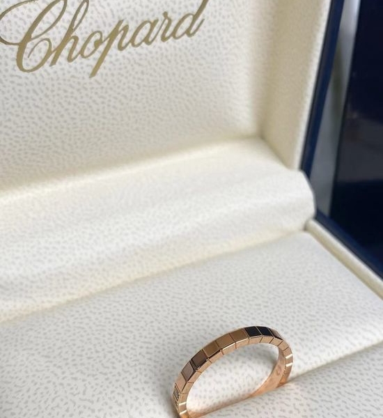 Chopard Faceted Ice Cube Half Diamond Ring