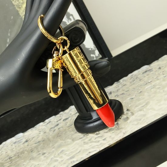 Louis Vuitton LV Lipstick Shaped Bag Charm Keychain