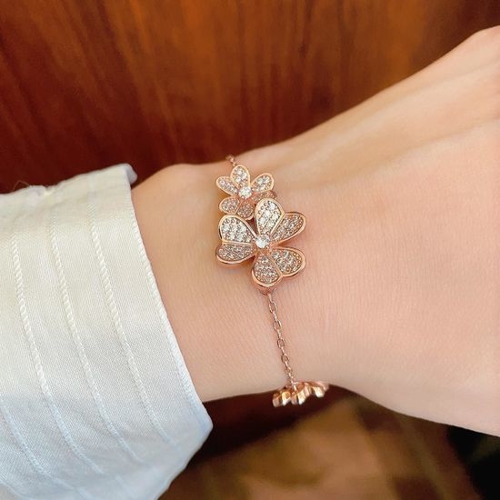 Christian Louboutine Elegant Floral Motif Bracelet