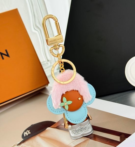 Louis Vuitton LV Fluffy Plush Cartoon Figure Ornament