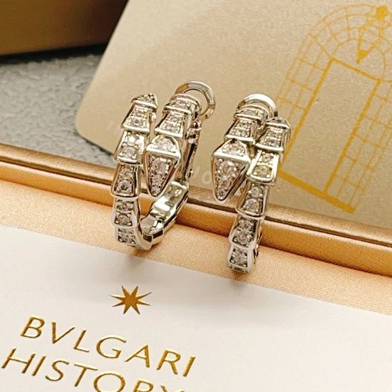 Bvlgari Snake Head Stud Earrings