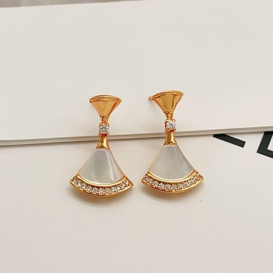 Bvlgari Rose Gold Mother of Pearl Earrings
