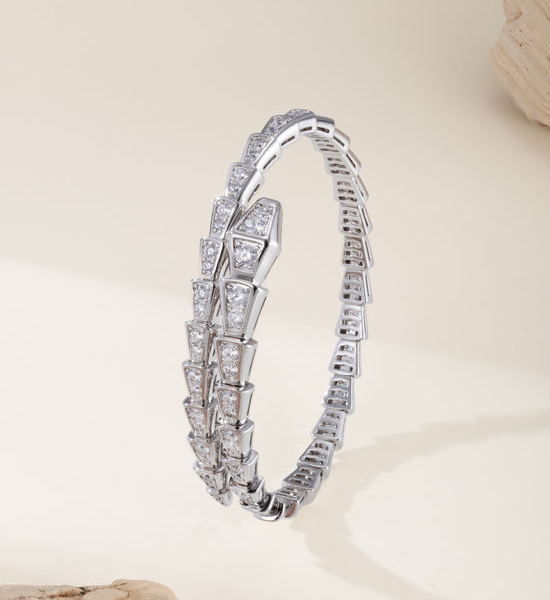 Bvlgari Classic Serpent Bangle Sparkling Jewelry