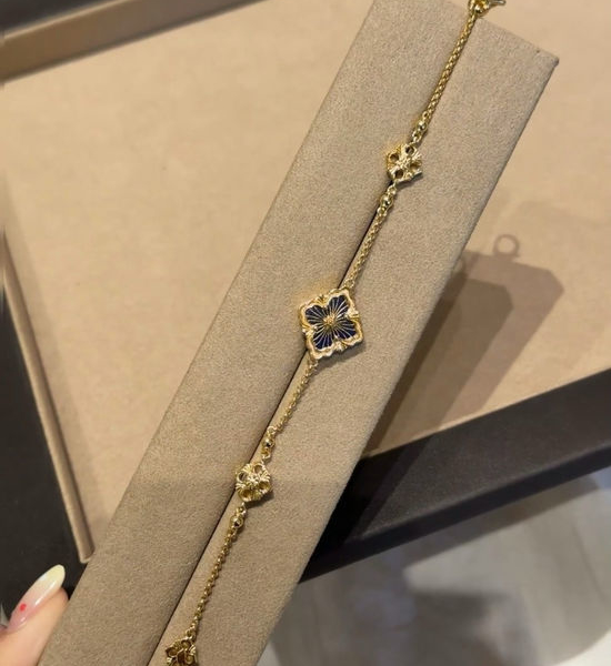 Buccellati Blue Enamel Exquisite Bracelet