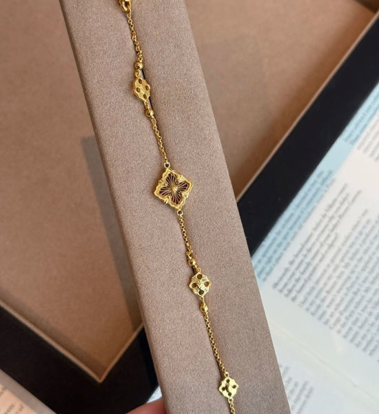 Buccellati Red Enamel Delicate Classic Bracelet