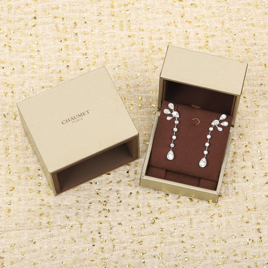 Chaumet Diamond Water Drop Earrings Elegant Jewelry