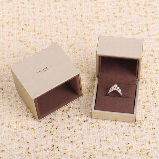 Chaumet Natural Pearl Aquamarine Silver Ring