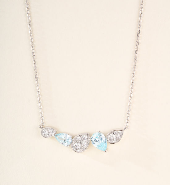 Chaumet Irregular Sapphire Water Drop Necklace