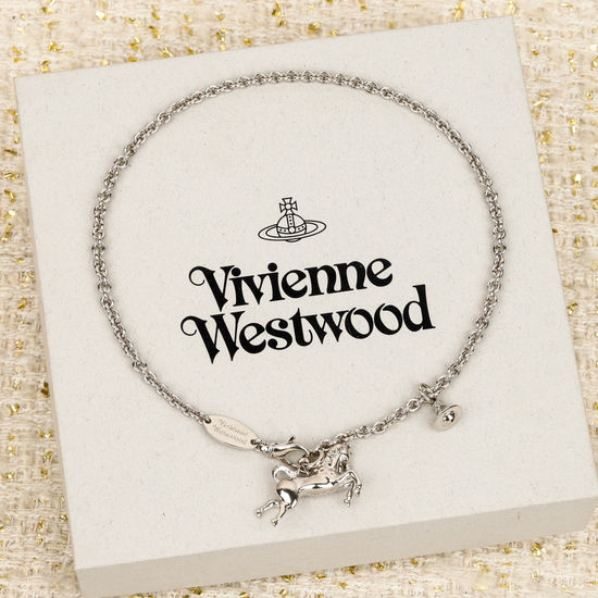 Vivienne Westhood Sparkling Rhinestone Inlaid Stereo Necklace