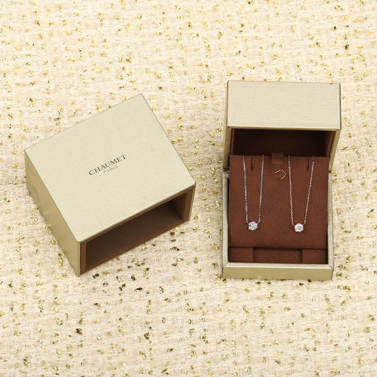 Chaumet Honeycomb Shape Inlaid Diamond Necklace