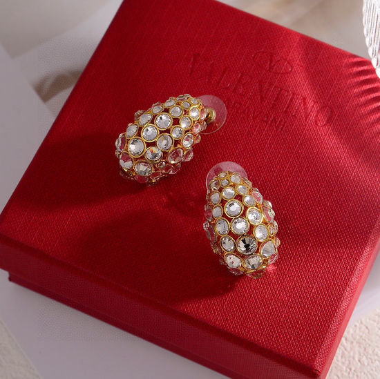 Valentino Classic Gold Stud Earrings Timeless Design