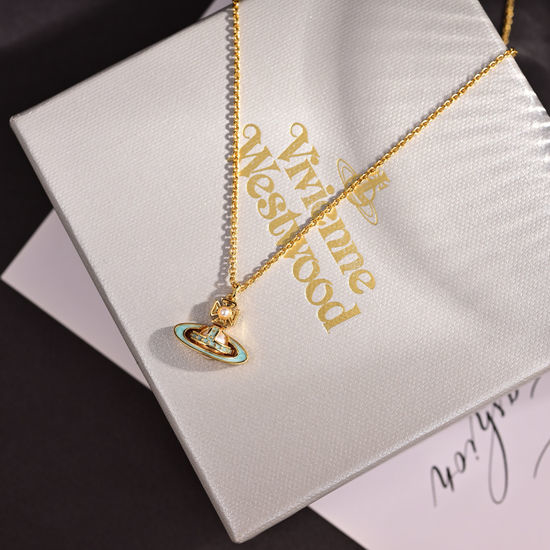 Vivienne Westhood Elegant Saturn Shape Pendant Necklace