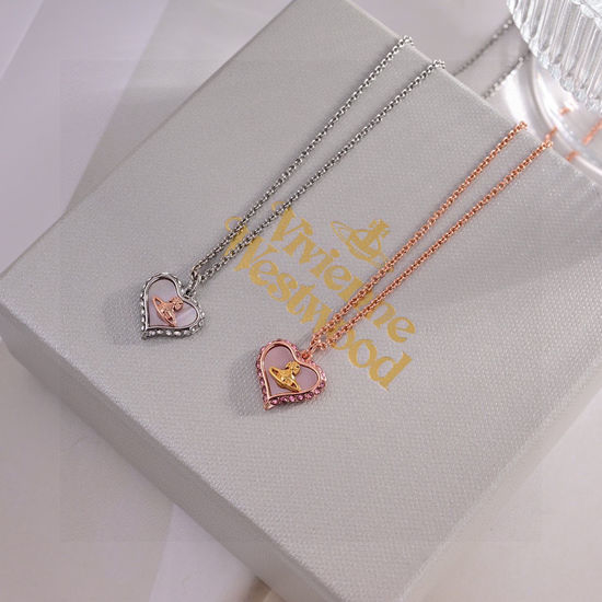 Vivienne Westhood Saturn Decor Delicate Elegant Necklace