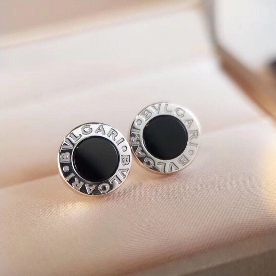 Bvlgari Natural Stone Inlaid Stylish Stud Earrings